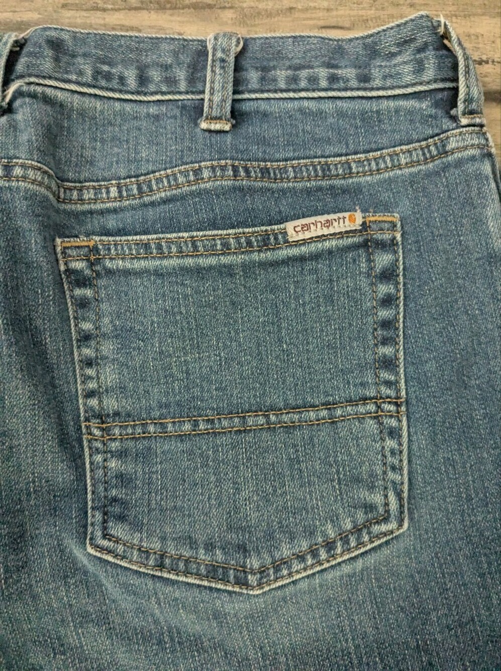 Carhartt Blue Straight-Leg Women’s Jeans - Picture 4 of 4